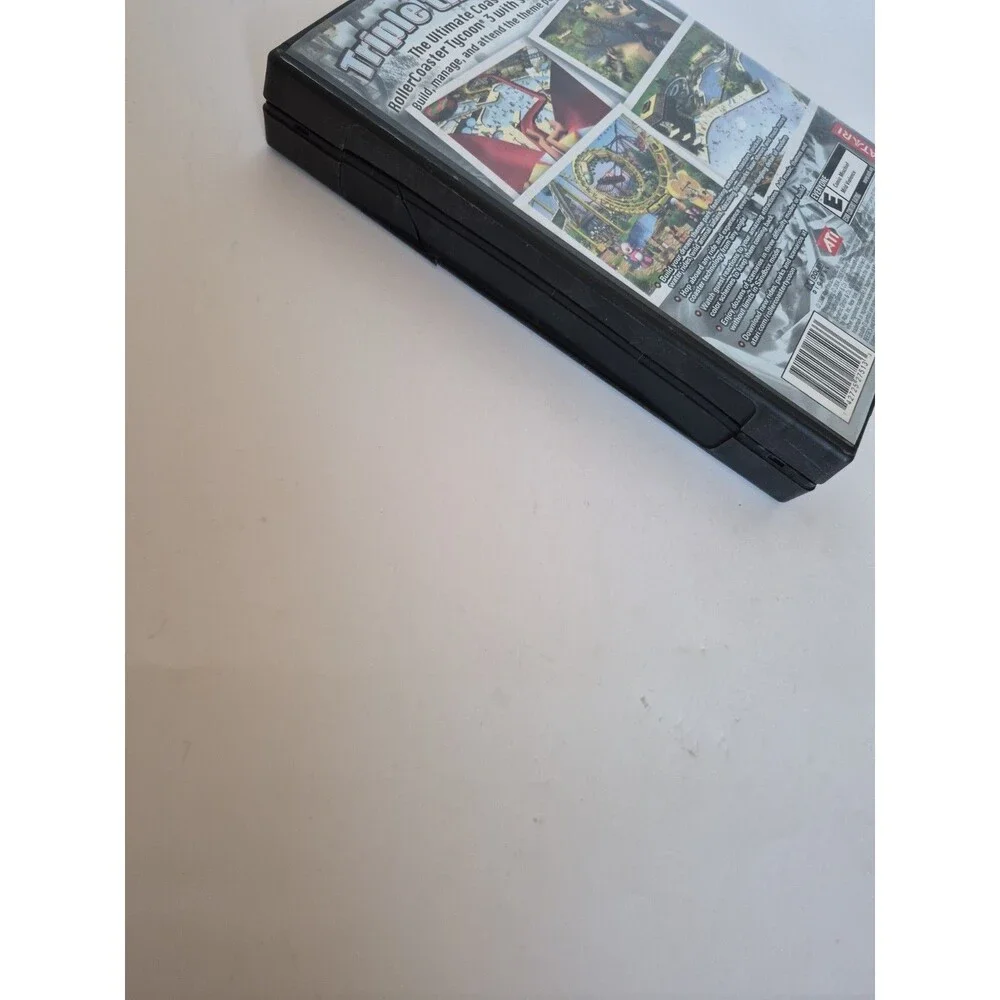 RollerCoasterTycoon3 Platinum PC Game Box Case Discs Atari Soaked Wild Expansion